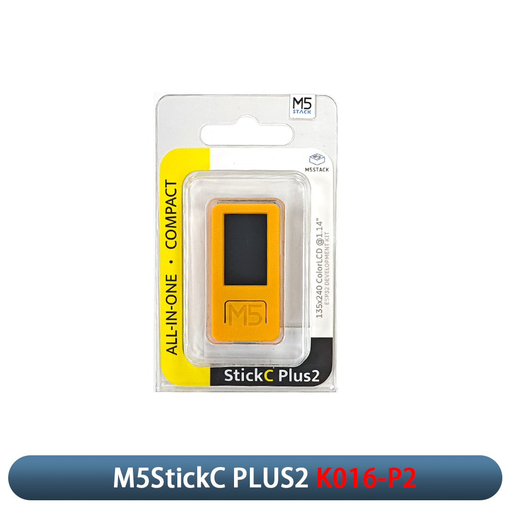 M5Stack M5Stickc plus2 ESP32-PICO Kit de desarrollo IoT Pantalla TFT de 1,14 pulgadas Dispositivo portátil tipo reloj para controlador IoT: Naranja