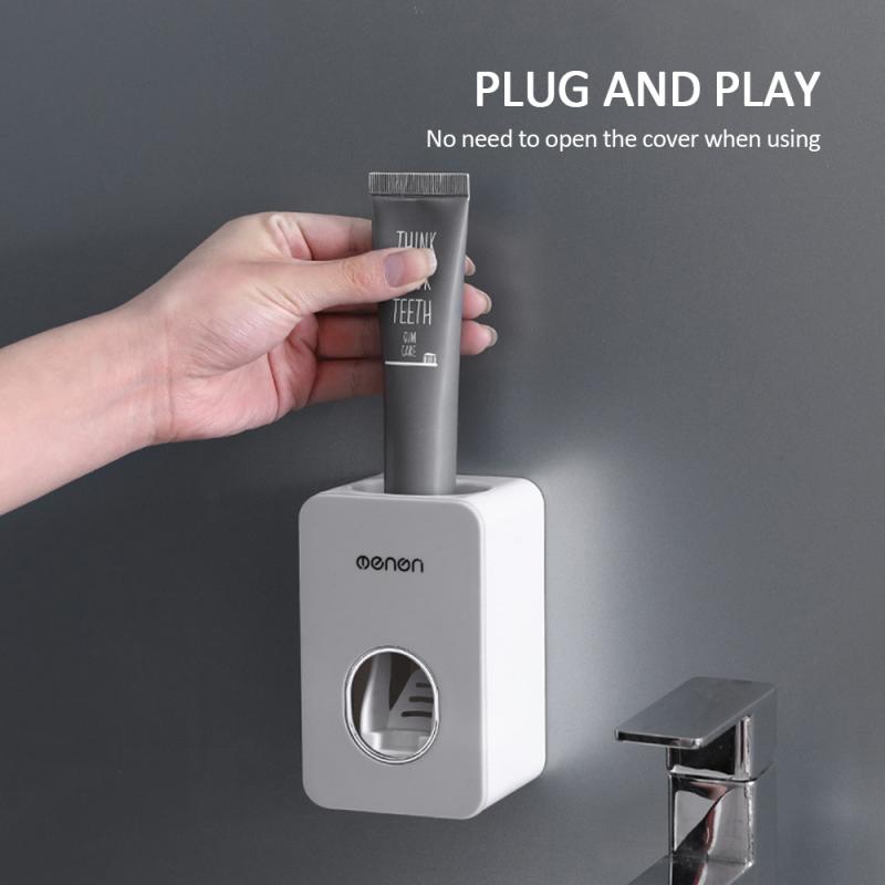 Automatische Tandpasta Dispenser Wandmontage Tandpasta Squeezers Tandpasta Houder Extrusie Opbergrek Badkamer Gadgets