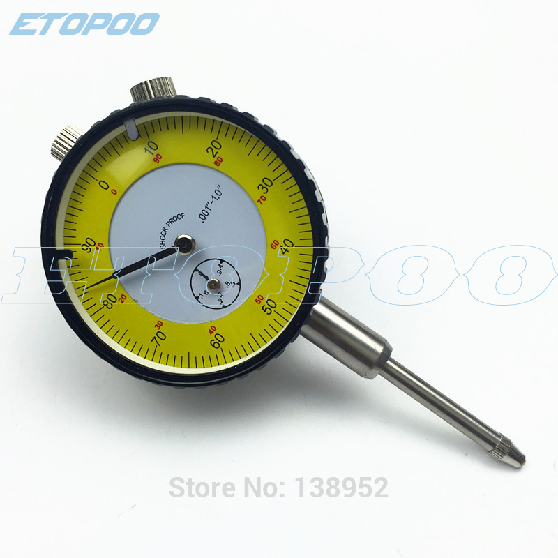 0-1" dial indicator inch dial gauge indicator Precision Dial Gauge Test Indicator Lever Scale Meter