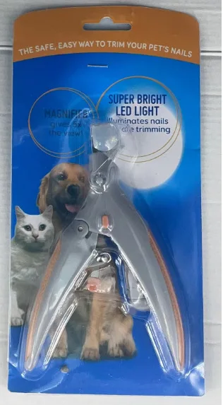Nagelknipper voor huisdieren met LED-licht Hond Kat Speciale nagelknipper Multifunctionele nageltrimmer Reiniging van huisdieren Verzorgingsbenodigdheden: Default Title