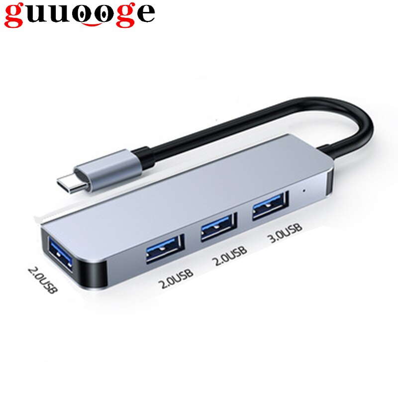 4 In 1 Type-C HUB Docking USB 2.0 3.0 C Laptop Dock Station for Lenovo ThinkPad HP Dell XPS Laptop Converte Adapter Splitter