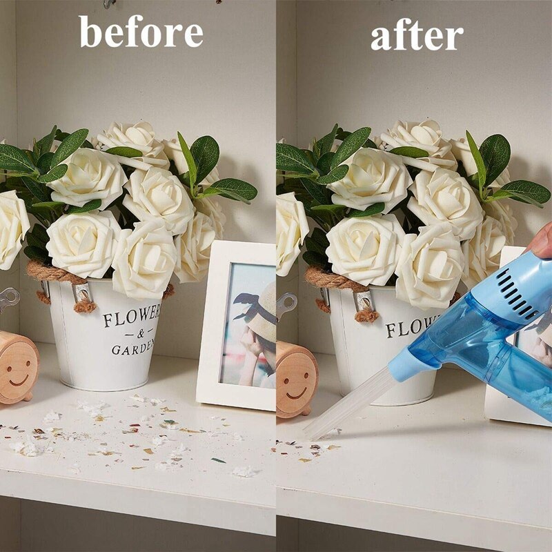 Mini Handheld Portable Cordless Vacuum Cleaner Duster Mini Vacuum Dust Cleaner Dirt Remover Household Cleaning Tool