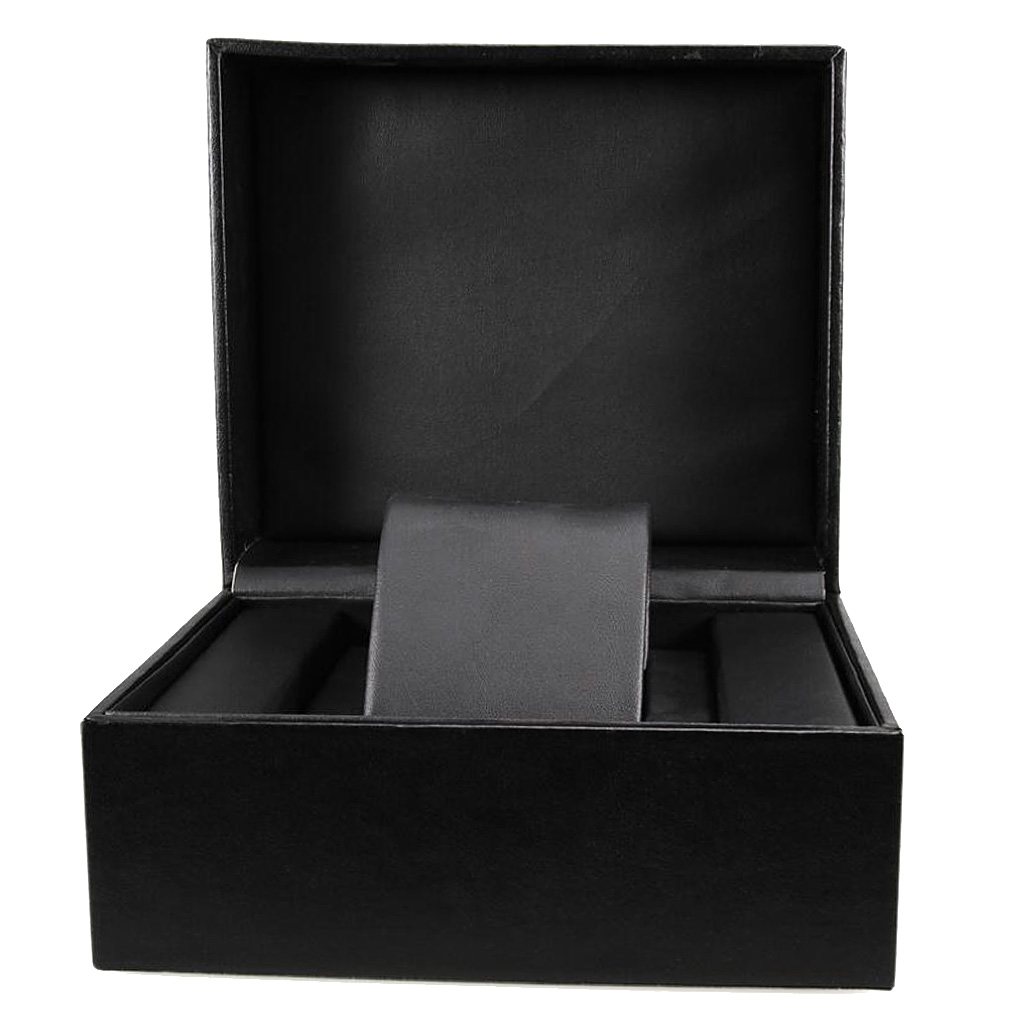 Watch Case Faux Leather Single Slot Collection Jewelry Bracelet Storage Box