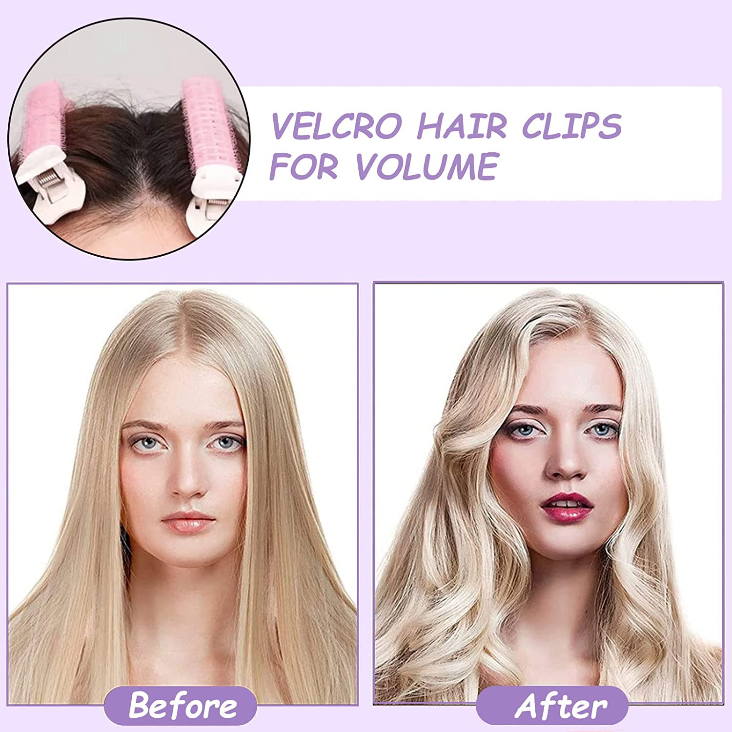 6 grampos de cabelo de volume, grampos de cabelo para volume, clipes de volume de cabelo instantâneos para mulheres, clipes de volume para raízes, estilo de cabelo diy