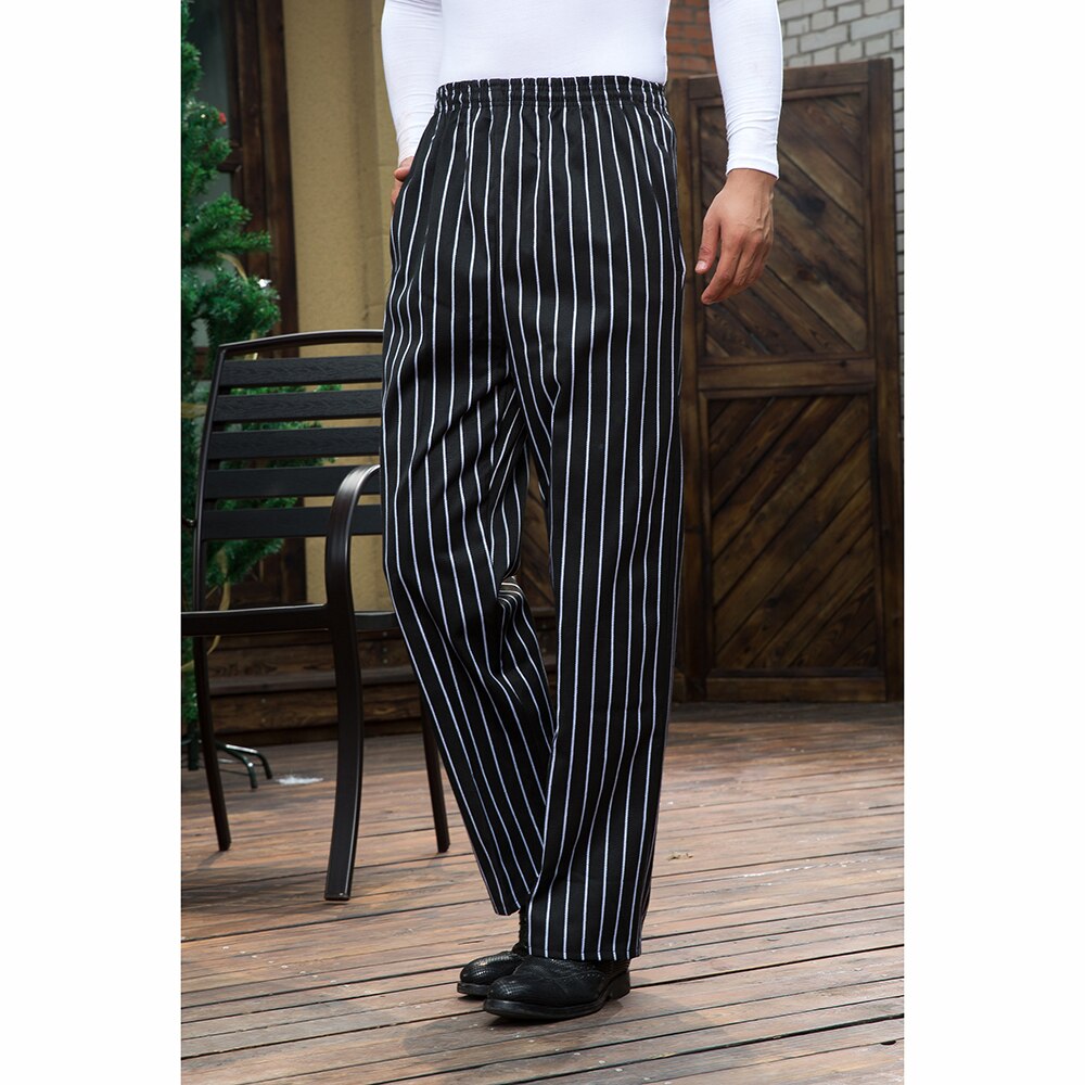 M-3XL Chef Uniform Restaurant Kitchen Food Service Bakery Coffee Shop Work Wear Pants Men Waiter Cooker Pants Trousers