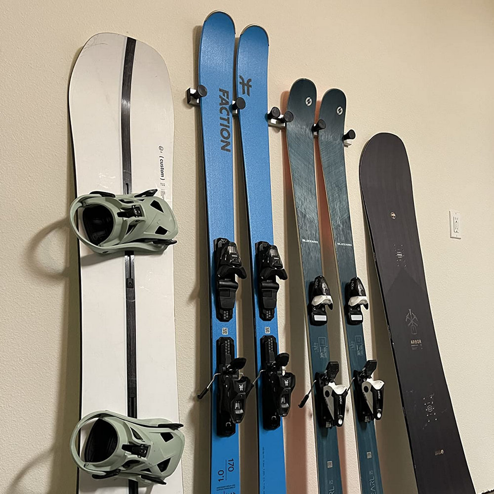 Rangement de ski mural ou au sol T1, espacement réglable, pour la maison et le garage