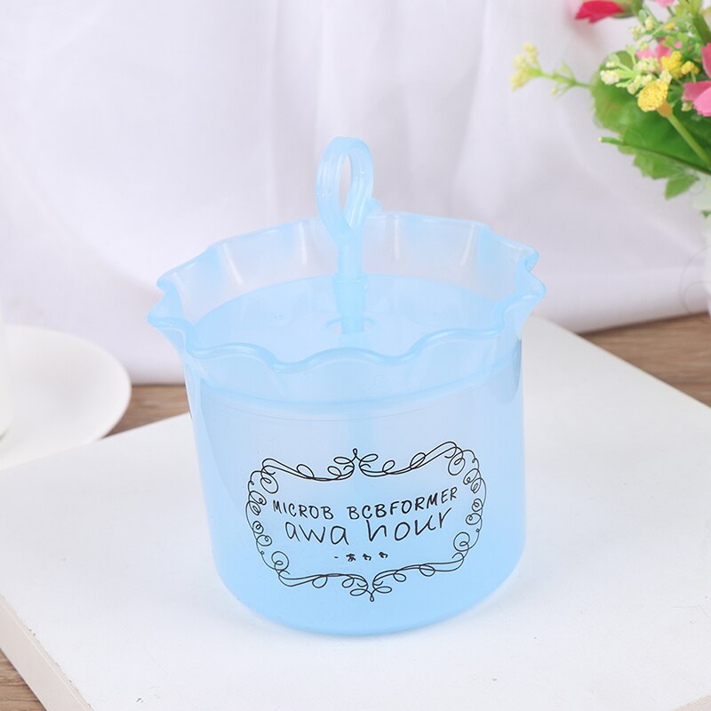 Cleansing Foam Bubble Bag Simple Face Cleanser Shower Bath Shampoo Bubble Foamer Device Cleansing Cream Foaming Clean Tool: Sky Blue
