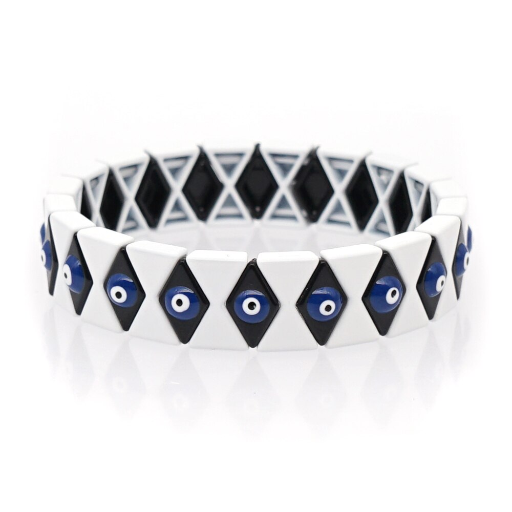 Shinus Evil Eye Bracelet Women Jewellery Turkish Eye Bracelets For Men Accesorios Jewelry Couple Pulseras: RO-B190159E