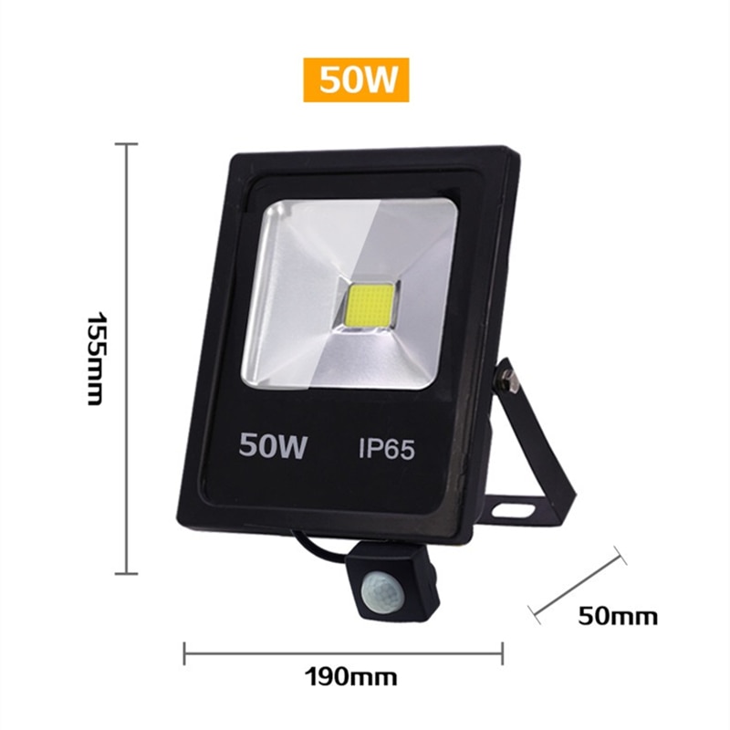 Motion Sensor LED floodlight 10 W 30 W 50 W 220 V floodlight reflector foco LED outside Waterproof IP65 Outdoor SpotLight