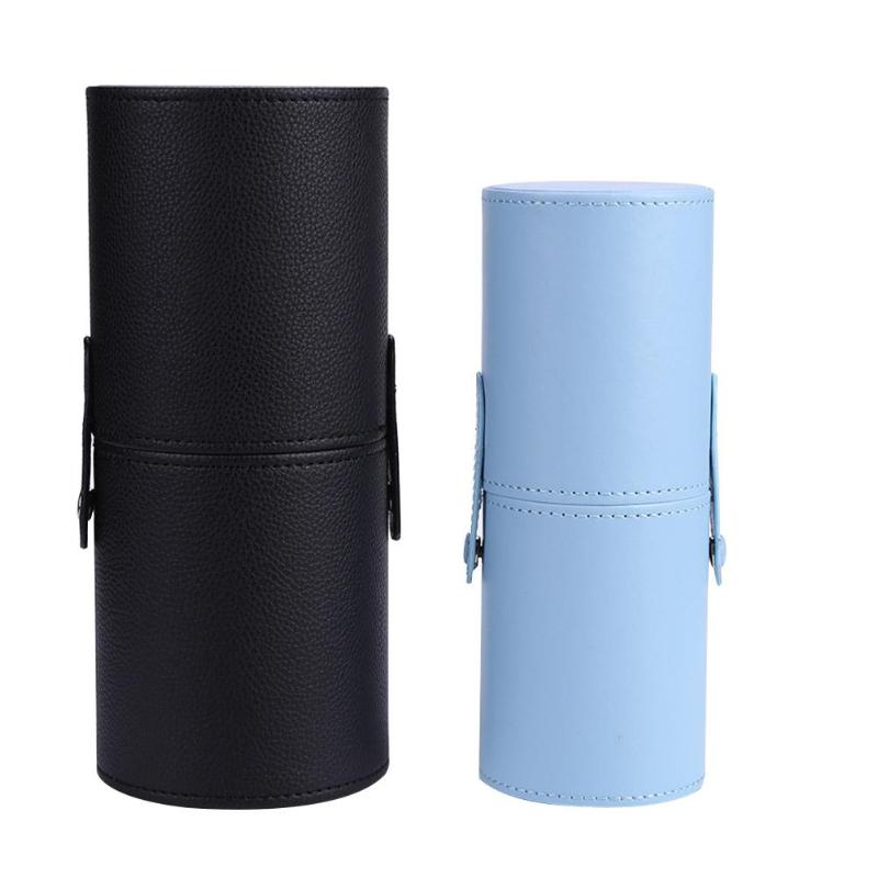 Tragbare PU Leder machen-hoch Pinsel Halfter Reise Kosmetische Stifte Lagerung Tasse fallen Schönheit Stifte Schönheit Organizer Kasten fallen Für Pinsel
