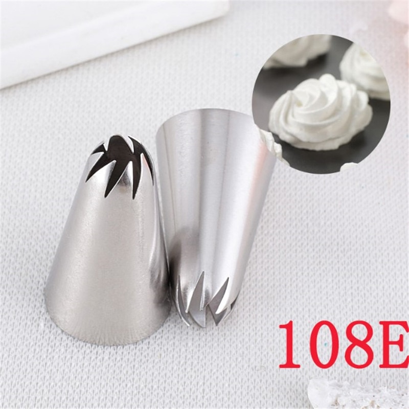 Ttlife Rvs Bloem Icing Piping Nozzles Pastry Tips Set Voor Cake Cupcake Decorating Gereedschap Ccake Gereedschap # 108E