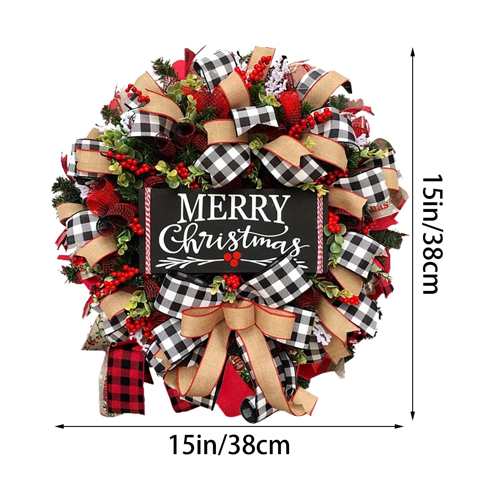 Suszone kwiaty dekoracyjne nowe ozdoby choinkowe drewniane świecące ełk zawieszka na choinkę ornament сухоцветы: C 38cm