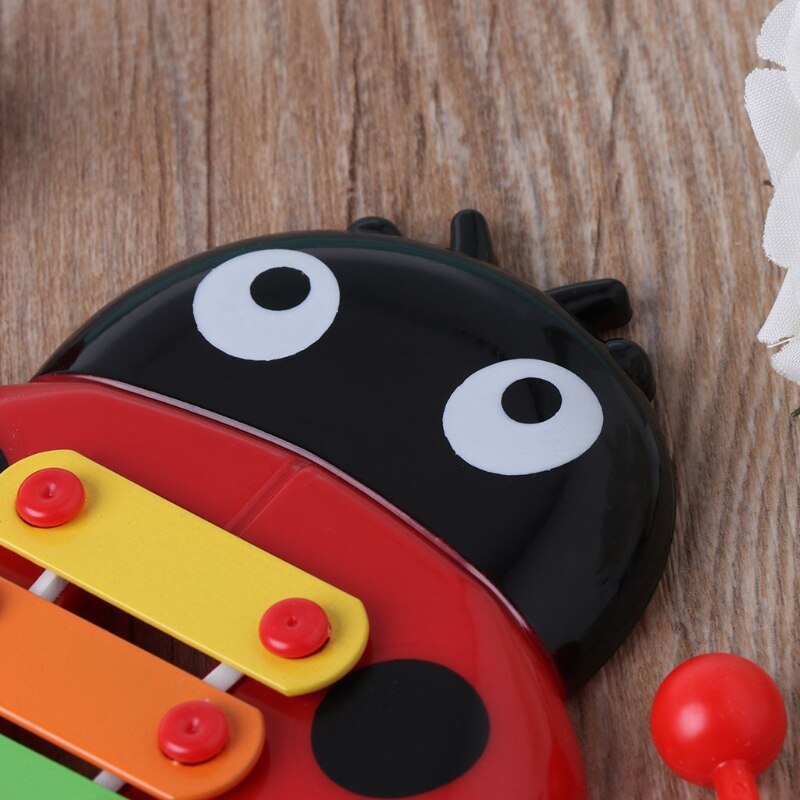 Niedliches marienkäfer-baby-puzzle-insekten-klaviermusikinstrument-spielzeug, lernspielzeug