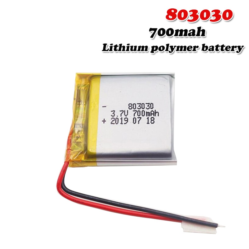 700mah 3,7 V 803030 Lithium-Polymer LiPo Akku Für Smart Uhr MP3 MP4 MP5 DIY Spielzeug LED Licht navigator li-ionen-zelle