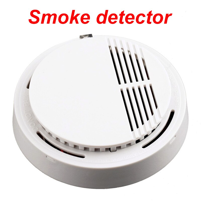 Graffiti smoke detector fire alarm sensor battery powered intelligent life push home safety smoke alarm: No WiFi smoke alarm