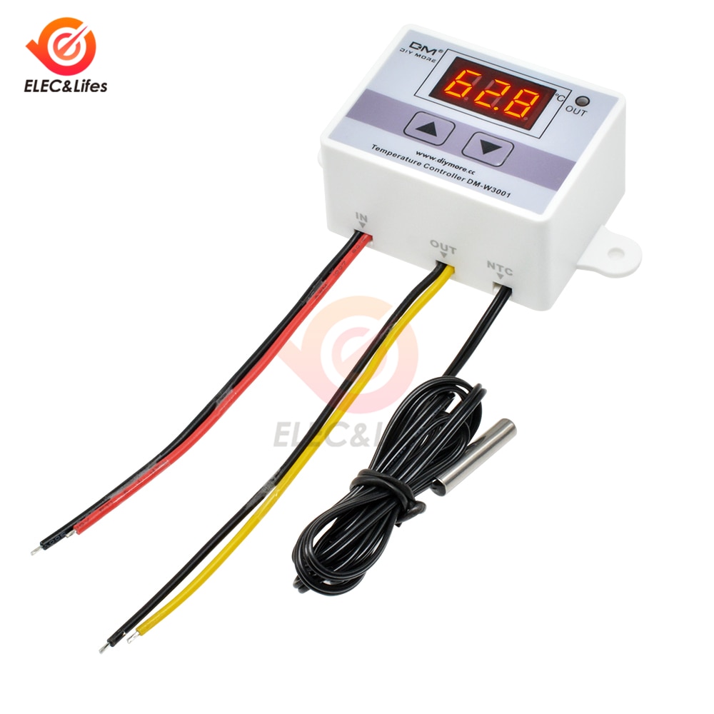 DM-W3001 AC 110V 220V Digital Thermostat für kühlschrank kühlung Temperatur Regler Sensor Schalter heizung für inkubator