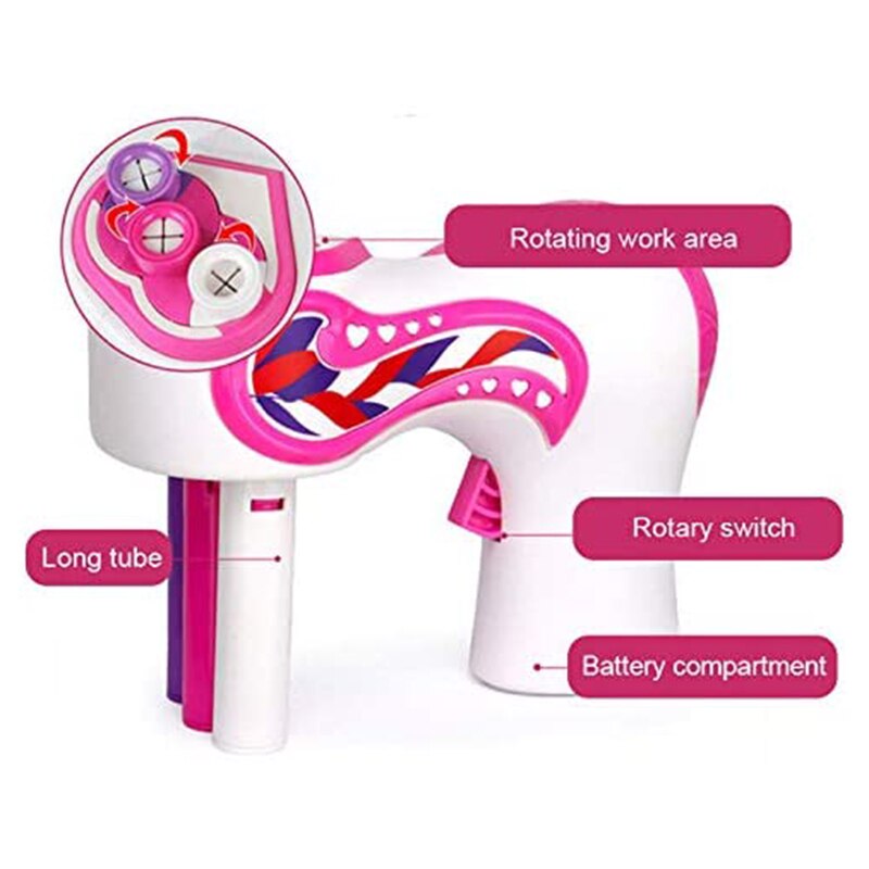 Hair Knitting Machine Braid Hair Tools Kids Electric Automatic DIY Hair Twist Knitting Hair Knitting Roll Twisted Girl Xmas