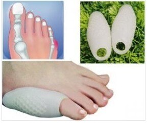 Füße Pflege Ballen Gel Wenig kissen Mantel Zehe Separator Orthesen Erleichtert Hallux Valgus Einlegesohlen Kompression Pad Kleine kappe silikon