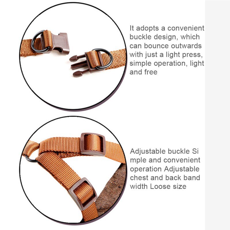 Pet Dog Jacket Vest Harness Winter Dog Clothes Soft Breathable Adjustable Buckle Velvet Padded Dog Chest Back Vests Cotton Coats