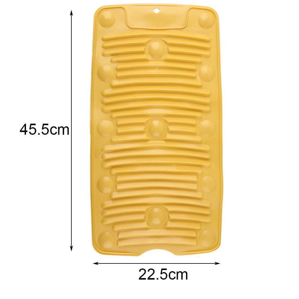 Washboard Anti Slip Washing Board Portable Laundry Plate Mat Cleaning Collapsible Household Cleaning Laundry Silic U8Z9
