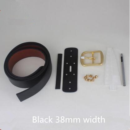 Handgemaakte DIY Lederen riem Materialen DIY mannen laag lederen riem met naald gesp groente lederen heren riem strip mat