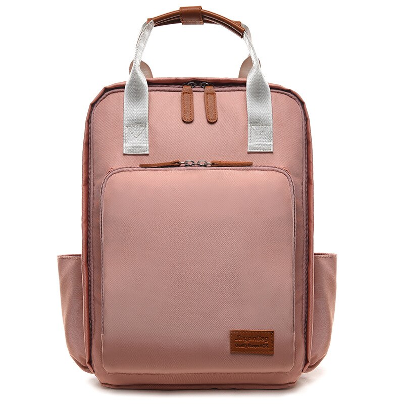 estilo momia mochila gran capacidad multifuncional bolsa de mamá bolsa de pañales: Pink