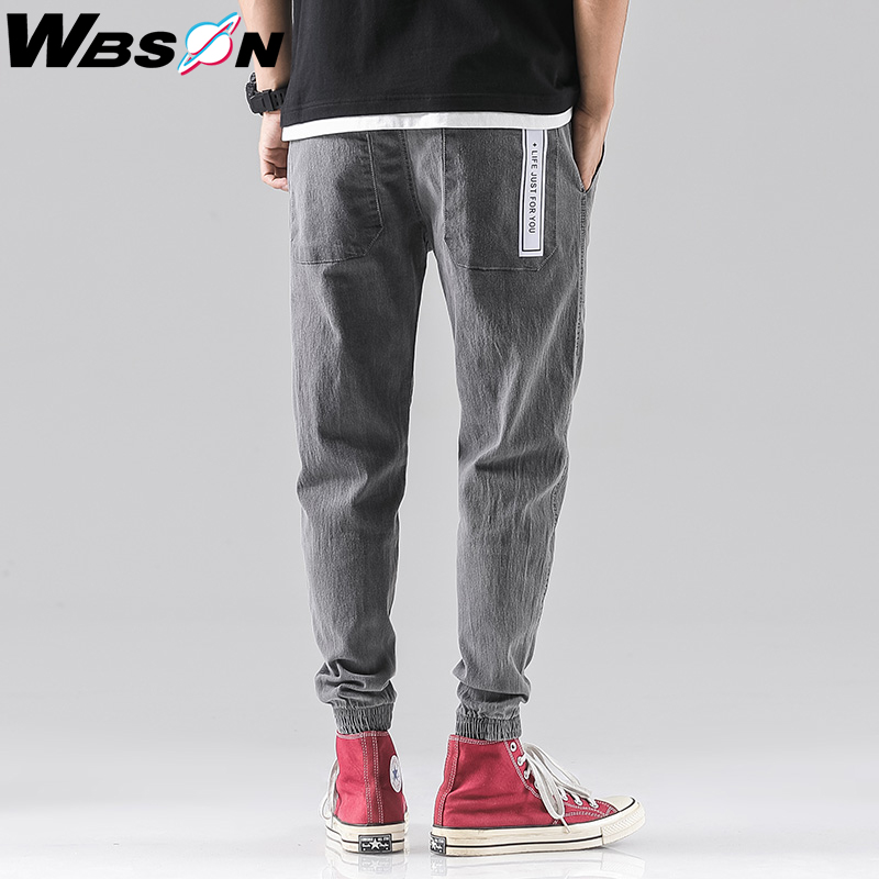 Wbson mænd jeans mænd mode mænd baggy slim jeans mænd jogger jeans jeans mænd cargo jeans syg 2307