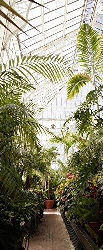 Door Mural Building Garden Wall Door Sticker DIY Self-adhesive Waterproof Wallpaper Poste for Home Decoration