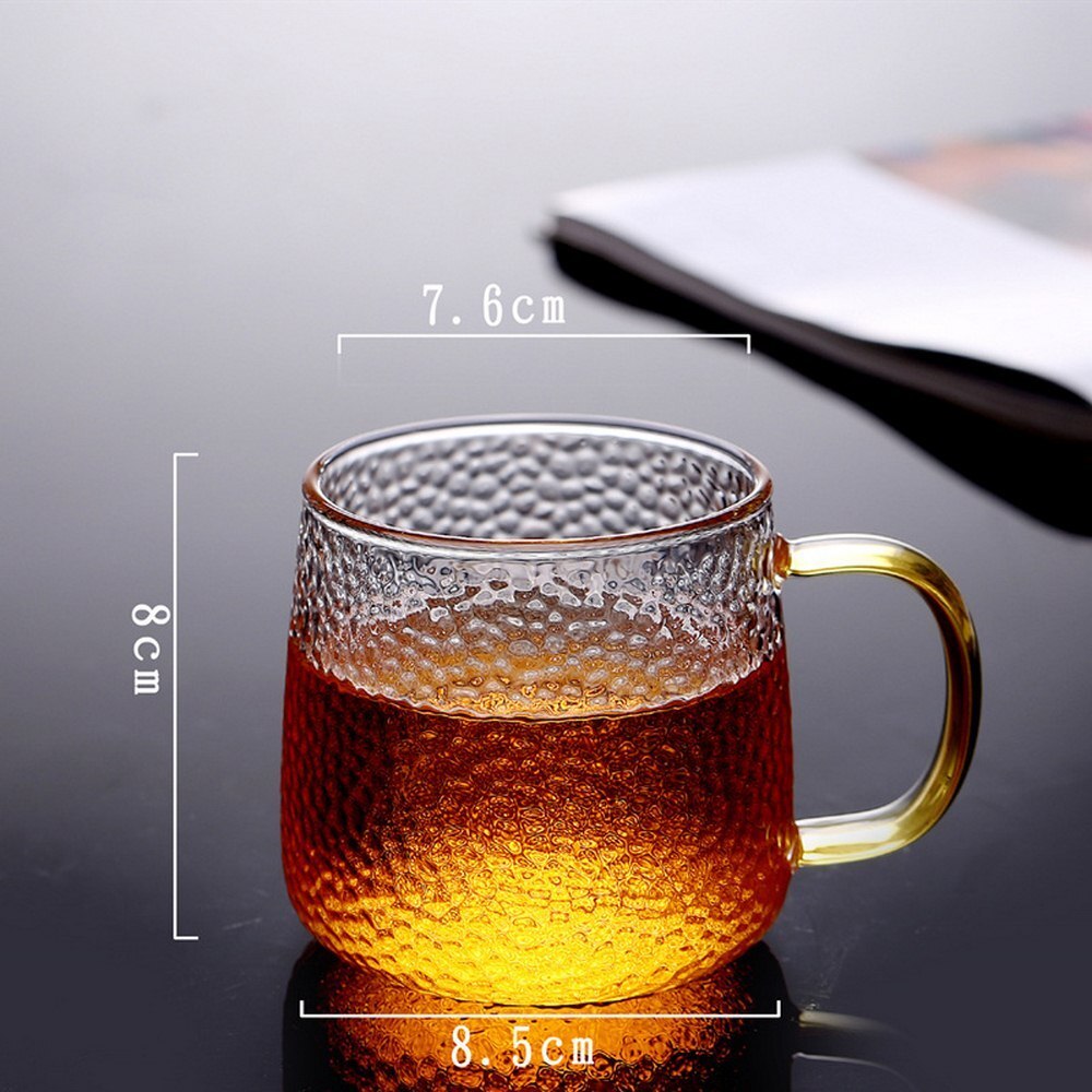 80-450ML Heat Resistant Double Glass Beer Espresso Cup Set Handmade Beer Mug Tea Cup Whiskey Glass Drink Cup with Handle