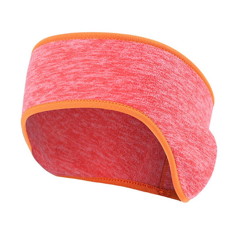 Warm Oorbeschermers Unisex Vrouwen Mannen Fleece Oor Warmer Winter Head Band Ski Oorkap Hoofdband Haarband Oorwarmers: Orange