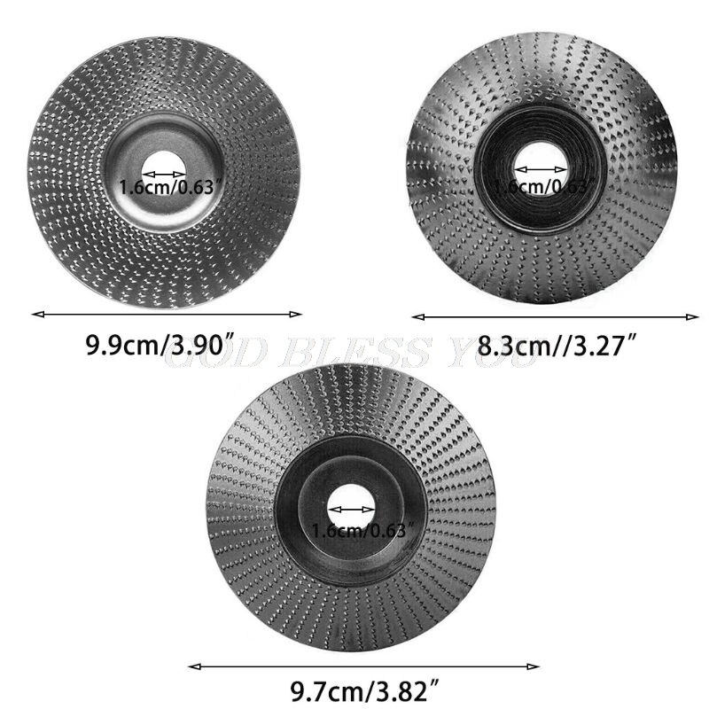 Woodworking Angle Grinder Disc Tool Grinding Wheel Carbide Wood Sanding Carving