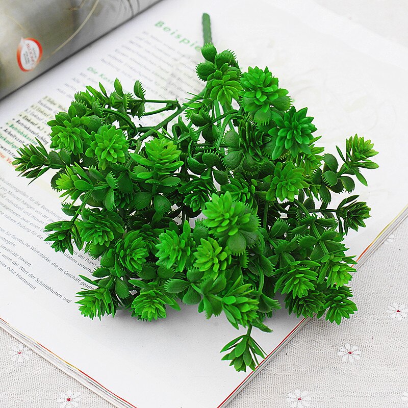 28 Hoofden Succulent Greens Boeket Flores Plastic Kunstmatige Bladeren Decoratie Nep Planten Tuin Room Decor: C