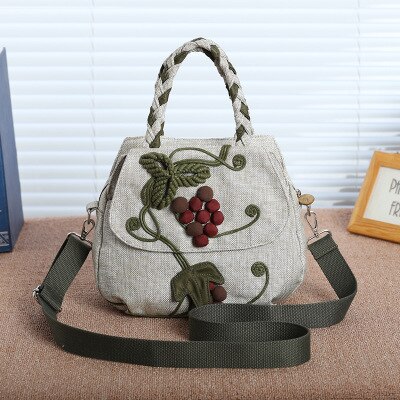 String Appliques Small Shopping bagNice National appliquesc Women Cute Shoulder&amp;Handbags Multi-use Bohemian Carrier