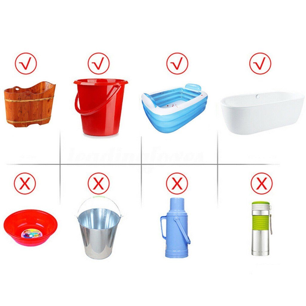 Bathroom Heater Bucket Water Heater Floating Water Heater Immersion Elements Boiler US Heat up Floating Speed Water Heater#W