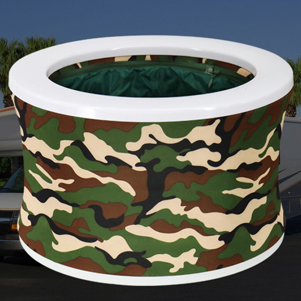 Draagbare Volwassenen Opvouwbare Wc Auto Commode Voor Camping Wandelen Reizen, Lichtgewicht