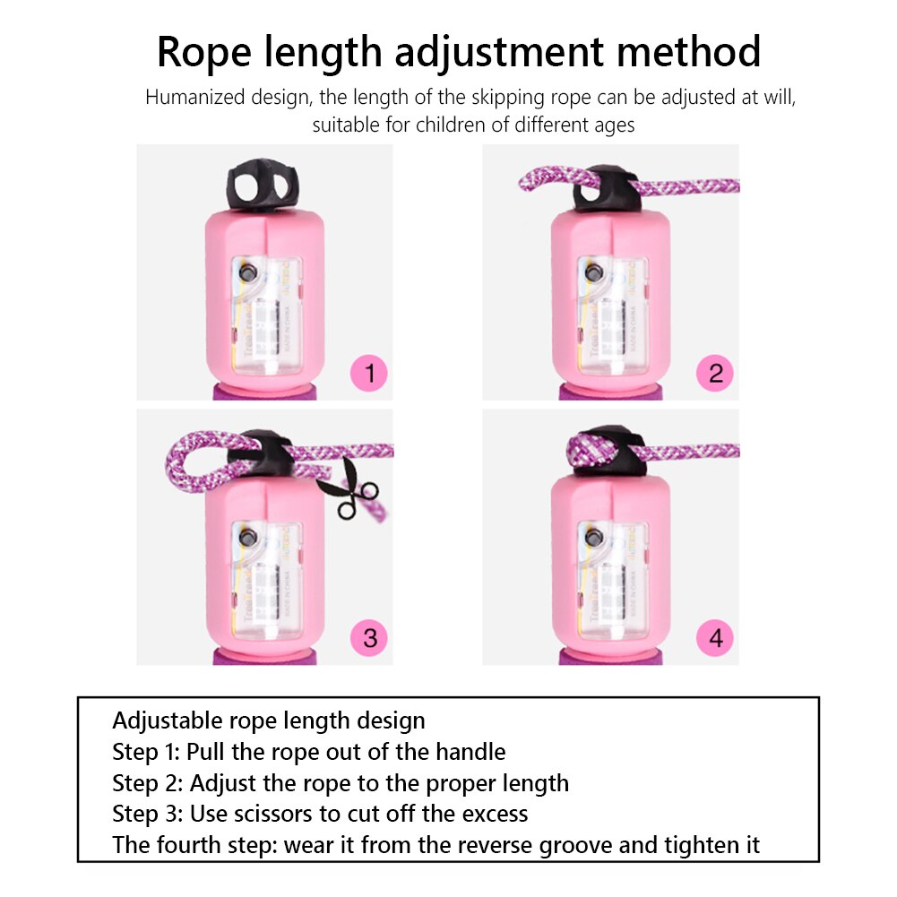 2.6m Adjustable Jump Rope with Counter Sports Fitness Counting Skipping Rope Trainers Core Slid Fitness Gliding