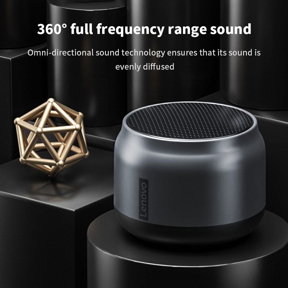 Lenovo K3 Bluetooth Draagbare Speaker 3D Stereo Surround Sound Subwoofer Draadloze Luidspreker Luidspreker Sound Box