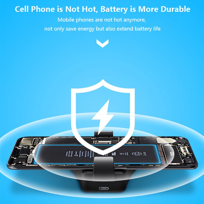 Mobile Phone Cold Clamp Radiator Phone Cooling Fan Case Cold Wind Handle Fan For DL01 PUGB Phone Cooler Phone Cooling Fan Case