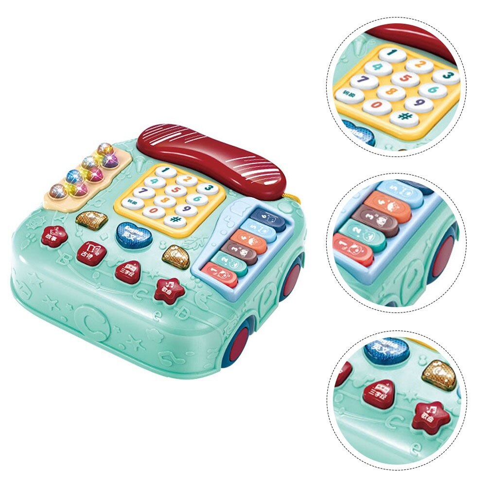 Baby Telefoon Kinderen Speelgoed Auto Vormige Speelbal Tweetalige Speelgoed Mobiele Telefoons Toy Telefoon Telefoon Jouet Enfant Speelgoed Telefoon Voor Kinderen