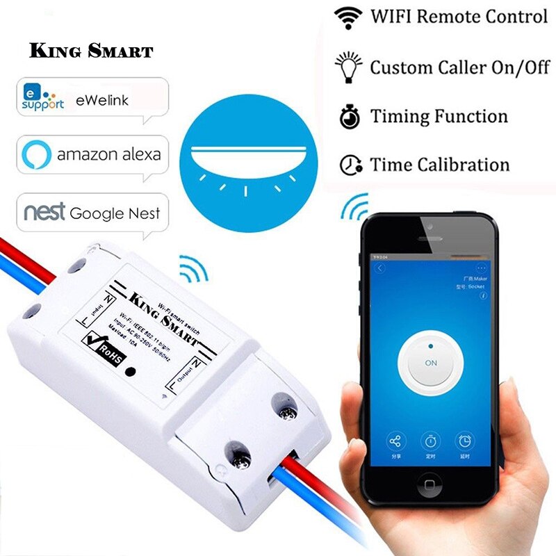 Tuya Ewelink Wifi Smart Switch Voice Control Dimmer Switch Wireless Remote Control Module For Alexa Google Home