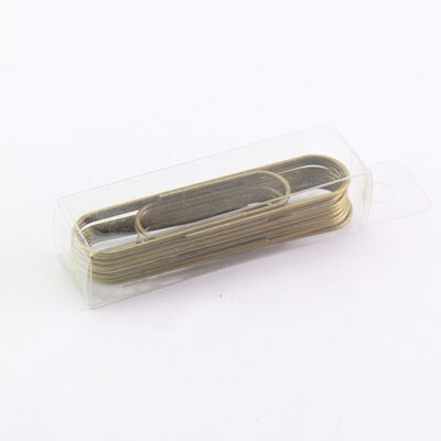 10 cm grote paperclip 100 mm grote gouden roségouden paperclips bronzen paperclips metalen clip papier briefpapier plus size paperclip: Rood