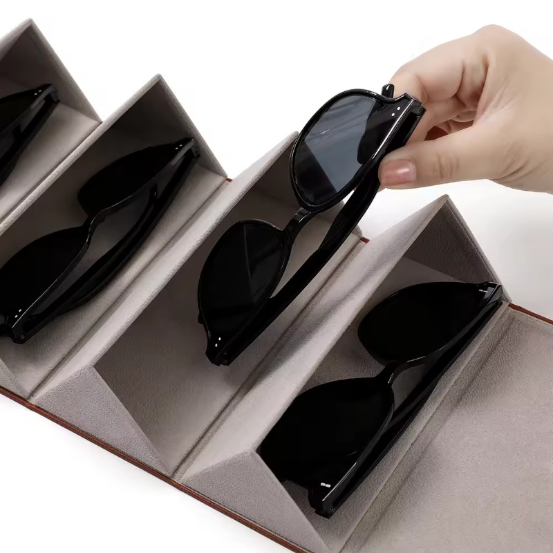 Reise Sonnenbrille Veranstalter Multi-Slot Sonnenbrille fallen Zubehör Aufbewahrung sbox tragbare faltbare Brillen Halfter Kasten Aufbewahrung