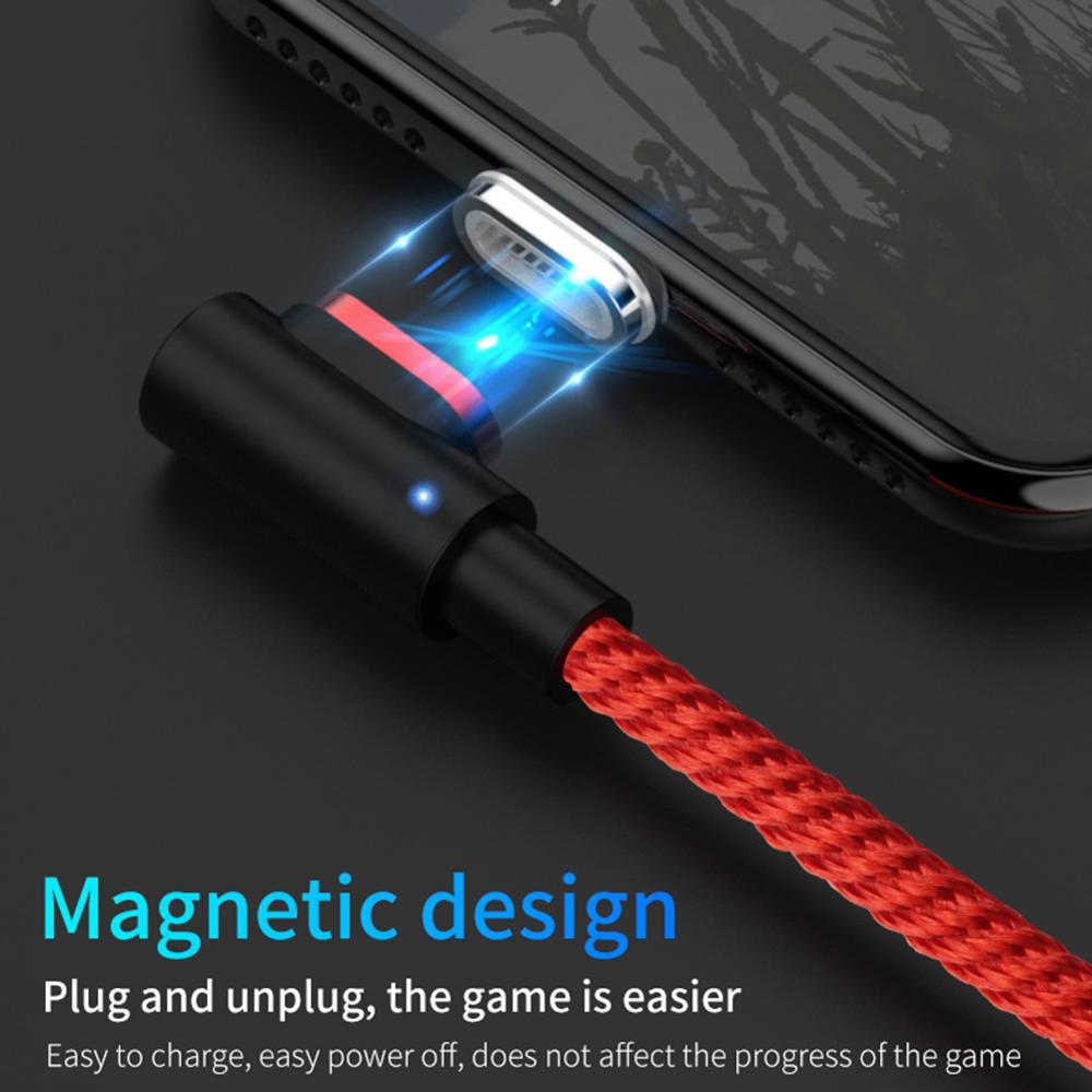 Magnetische Usb-kabel Voor Iphone/Micro Usb & Type C 3A Snelle Opladen Lader Data Kabel QC3.0 Voor Huawei xiaomi Magneet Usb C