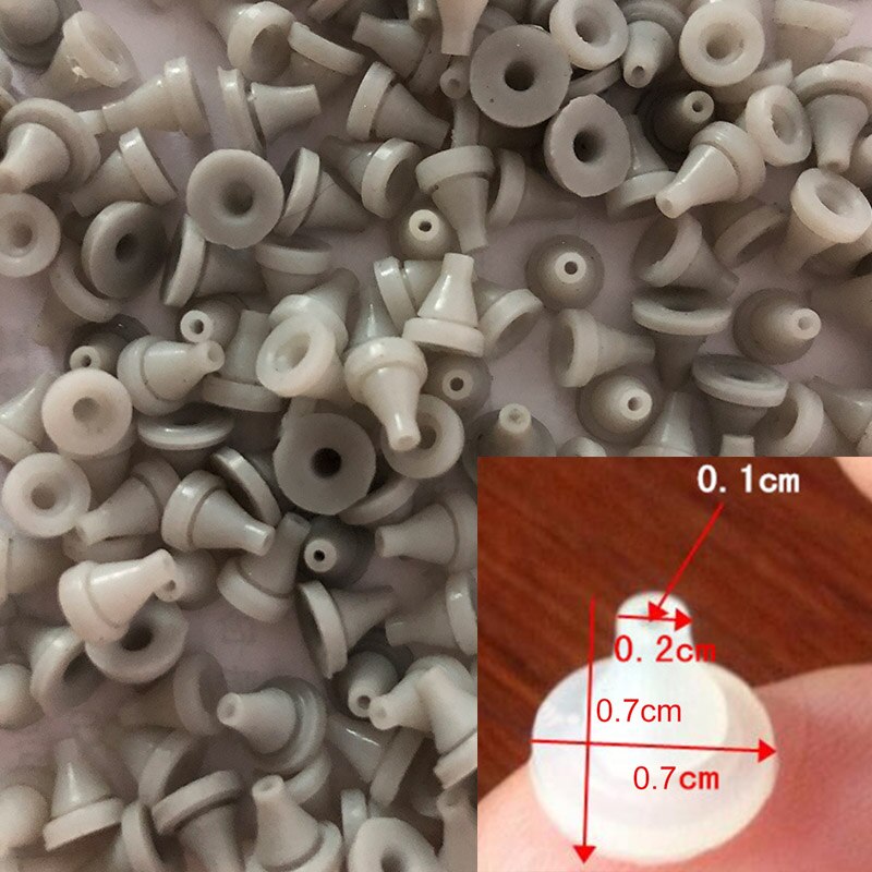 20pcs/lot Shower Head Gray Silicone Sprinkler Spout Top Spray Parts Shower Silicone Water Outflow Particles Accessories