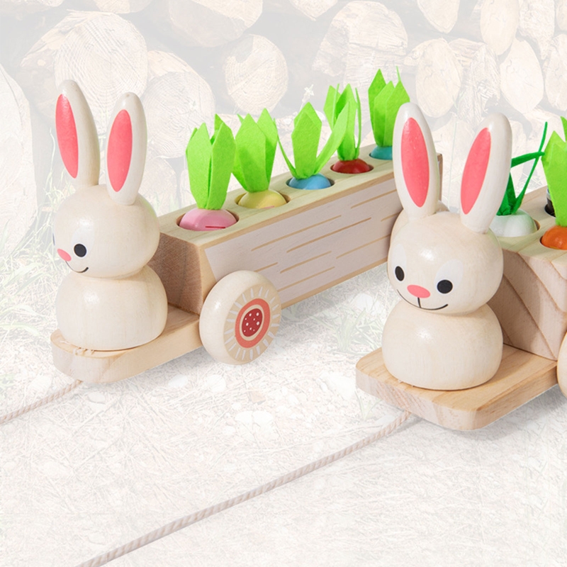 Holzkarotten-ernte-puzzle, formenzuordnungsbrett, realistisches spielzeug, gehirntraining, lernspielzeug