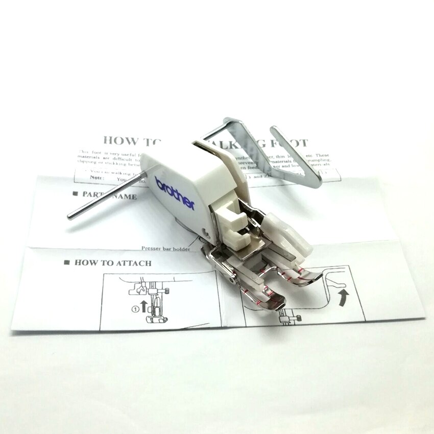 Domestic Sewing Parts Presser foot for Brother Open Toe Walking Foot Even Feed foot 7mm SA188 F062 XE1100001 Original