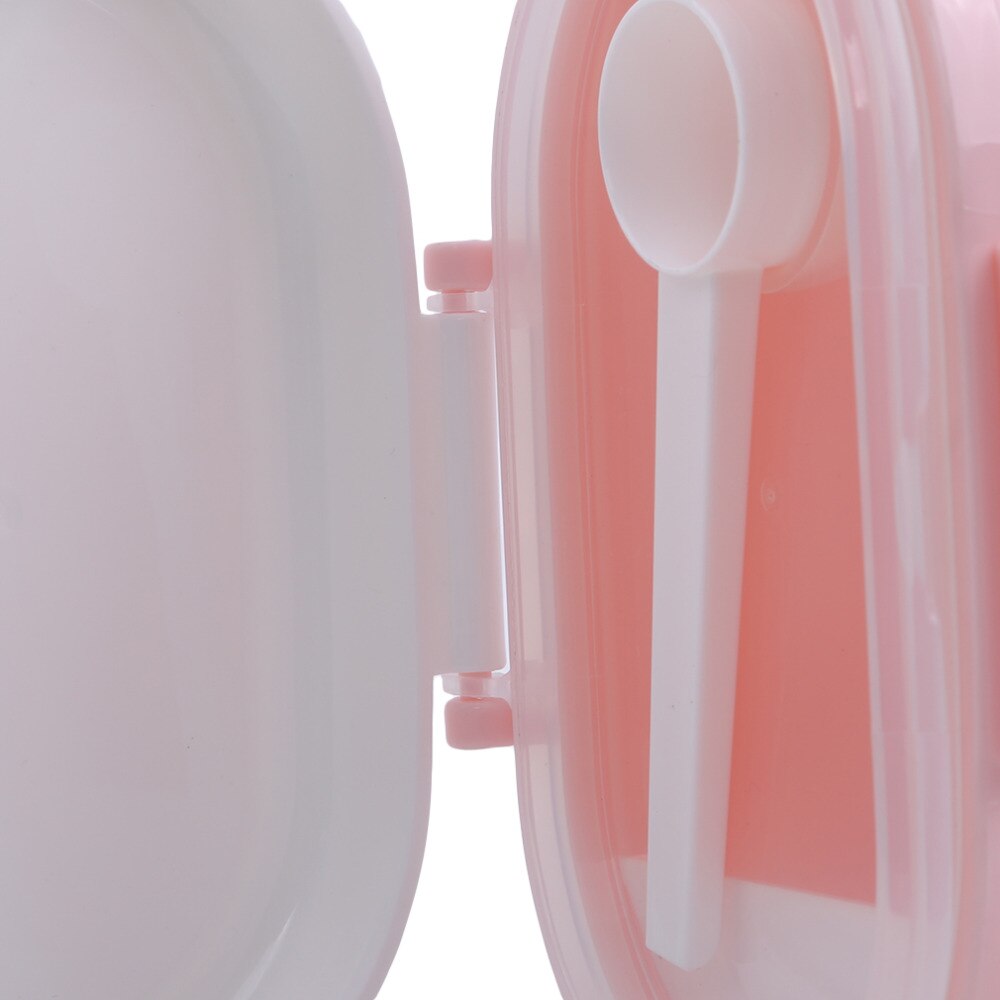 Caja de almacenamiento doble capa de leche en polvo de alta capacidad para bebés, caja de alimentación portátil para bebés, contenedor de alimentos para recién nacidos, PP