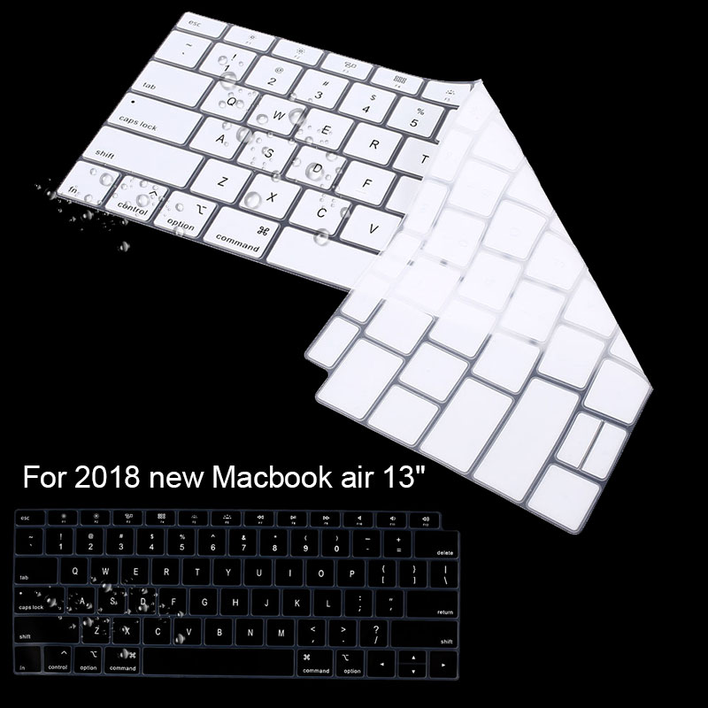 Silicone Keyboard Protector For Macbook Air 13 A1932 US Layout Keyboard Cover Waterproof Keyboard Film