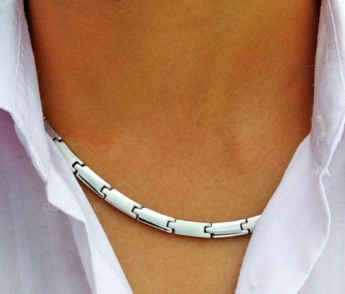 Hapiship Men/Women 270 Germanium Energy 316L Stainless Steel Therapy Power Necklace Birthday TG0-270