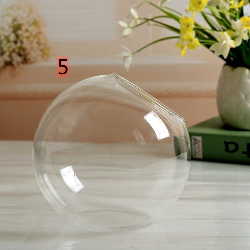Hjem hage klart glass blomst hengende plante vase planter terrarium container: 5